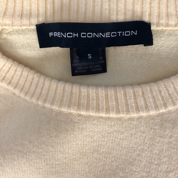 French Connection small butter yellow Sweater - Picture 3 of 4